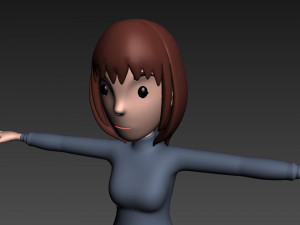 cartoongirl028-girl 3D Model