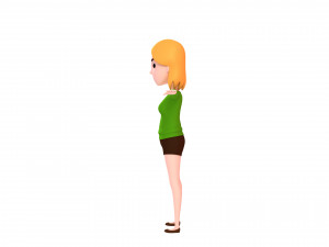 cartoongirl029-girl 3D 모델