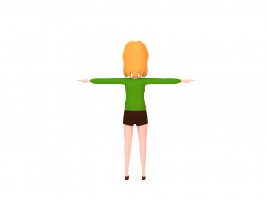 cartoongirl029-girl 3D 모델