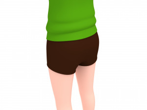 cartoongirl029-girl 3D 모델