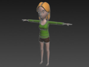 cartoongirl029-girl 3D 모델