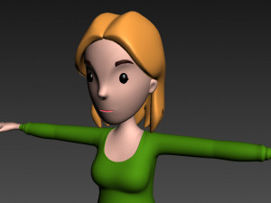 cartoongirl029-girl 3D 모델