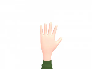 cartoongirl030-waitress 3D Model