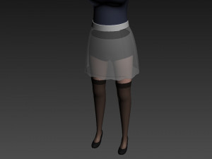 cartoon girl character pack 1 3D Модель