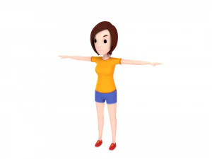 pacote de personagem de desenho animado 2 Modelo 3D