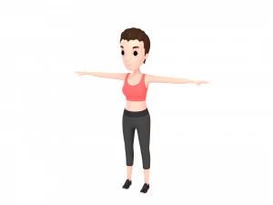 pacote de personagem de desenho animado 2 Modelo 3D