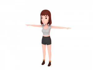 pacote de personagem de desenho animado 2 Modelo 3D