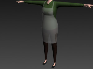 cartoon girl character pack 2 Modelo 3D