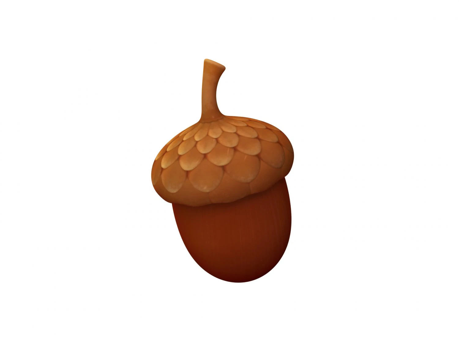 ghianda Modello 3D .c4d .max .obj .3ds .fbx .stl .blend 