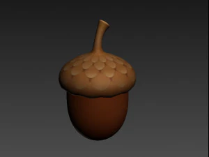 ghianda Modello 3D
