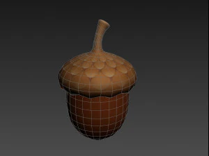 ghianda Modello 3D