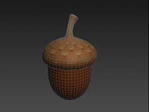ghianda Modello 3D