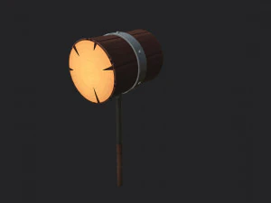 wooden mallet 3D Model