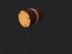 wooden mallet Modèle 3D