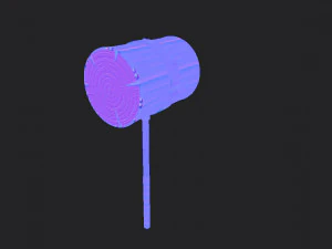 wooden mallet 3D Model