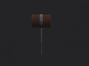 wooden mallet Modèle 3D