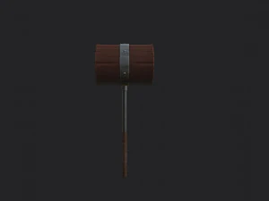 wooden mallet 3D Model