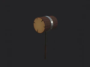 wooden mallet 3D Model