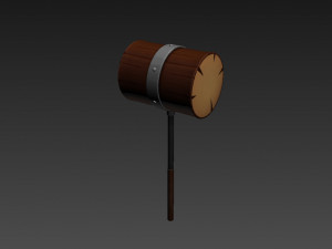 wooden mallet Modèle 3D