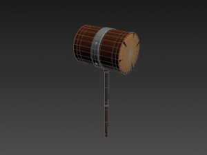 wooden mallet Modèle 3D