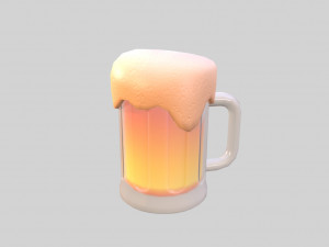 beer glass 3D मॉडल