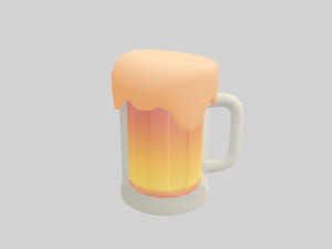 beer glass 3D मॉडल