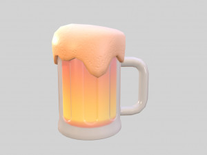 beer glass 3D मॉडल