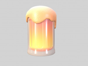 beer glass 3D मॉडल