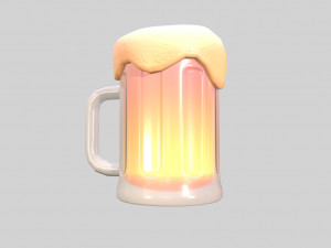 beer glass 3D मॉडल