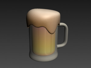 beer glass 3D मॉडल