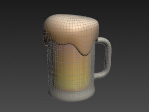 beer glass 3D मॉडल