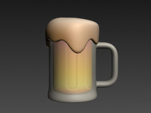 beer glass 3D मॉडल
