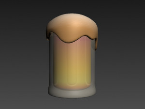 beer glass 3D मॉडल