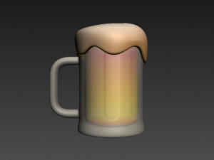 beer glass 3D मॉडल