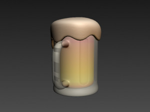 beer glass 3D मॉडल