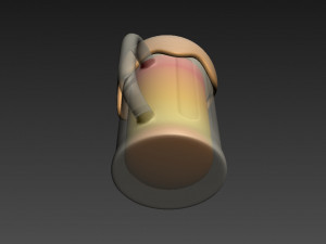 beer glass 3D मॉडल