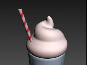 milk-shake Modelo 3D