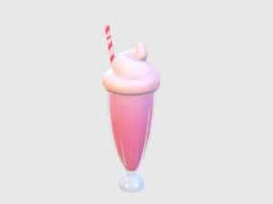 milk-shake Modelo 3D