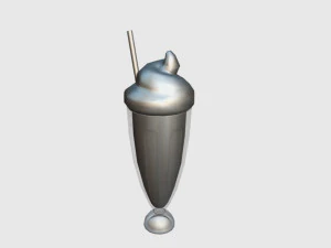 milk-shake Modelo 3D