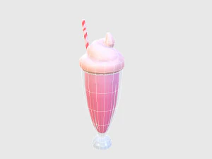 milk-shake Modelo 3D