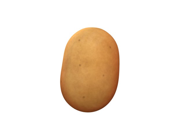 potato Modello 3D .c4d .max .obj .3ds .fbx .stl .blend 