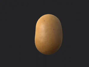 आलू 3D मॉडल