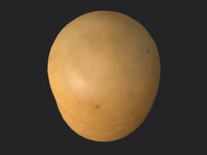 आलू 3D मॉडल