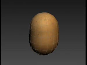 आलू 3D मॉडल