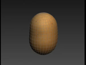 आलू 3D मॉडल