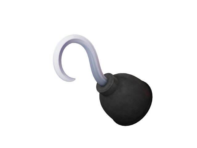 hook hand 3D मॉडल .c4d .max .obj .3ds .fbx .stl .blend 