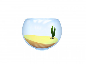 fish bowl Modelo 3D
