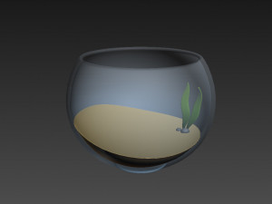 fish bowl Model 3D