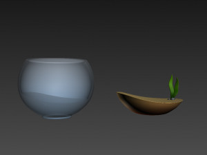 fish bowl Model 3D