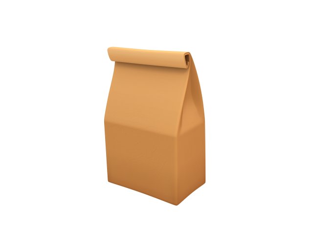 paper bag 3D 模型 .c4d .max .obj .3ds .fbx .stl .blend 